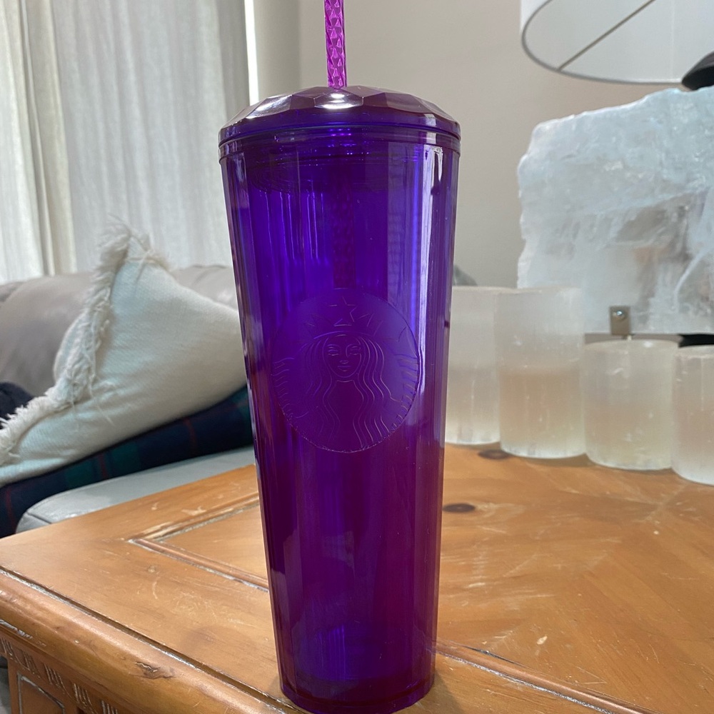 Dark purple Starbucks Tumbler